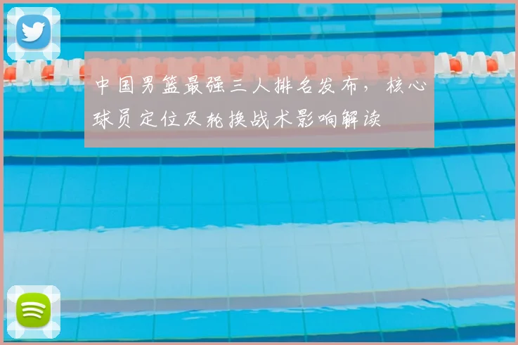 中国男篮最强三人排名发布，核心球员定位及轮换战术影响解读
